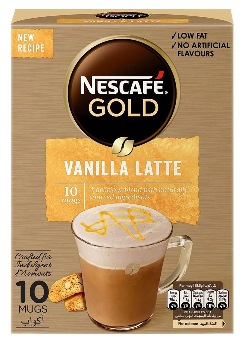 Gold Cappuccino Vanilla Latte Coffee Mix 18.5g (10 Sticks) - pzsku/Z42B0CE3A0962C724A79BZ/45/_/1738609562/f074add4-d01e-402e-8b56-968efd67b775