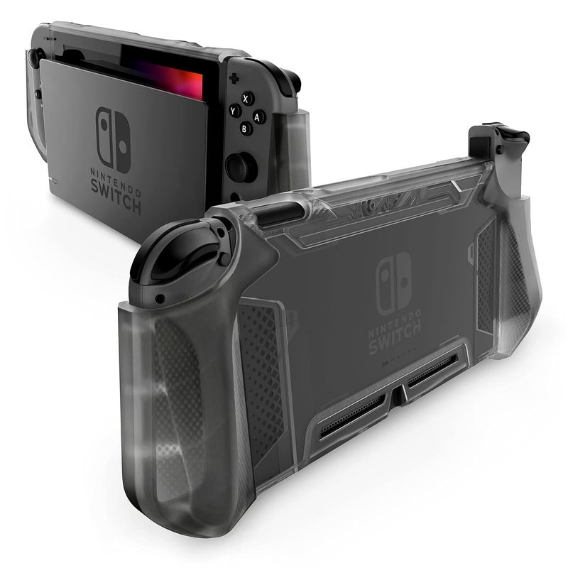 Mumba Dockable Case for Nintendo Switch (2017 Release), [Blade Series] TPU Grip Protective Cover Case Compatible with Nintendo Switch Console and Joy-Con Controller (FrostBlack) - Image 1
