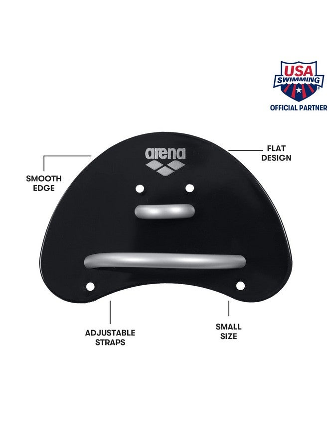 أرينا مجداف سباحة أصابع النخبة للجنسين من أرينا لتدريب السباحة، معدات سباحة، أسود/فضي، صغير - Image 2