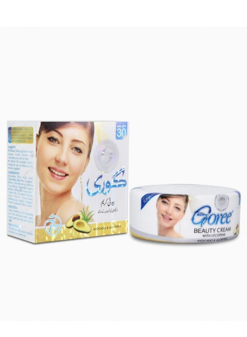 كور كريم الجمال بالأفوكادو والصبار مع عامل حماية من الشمس ٣٠