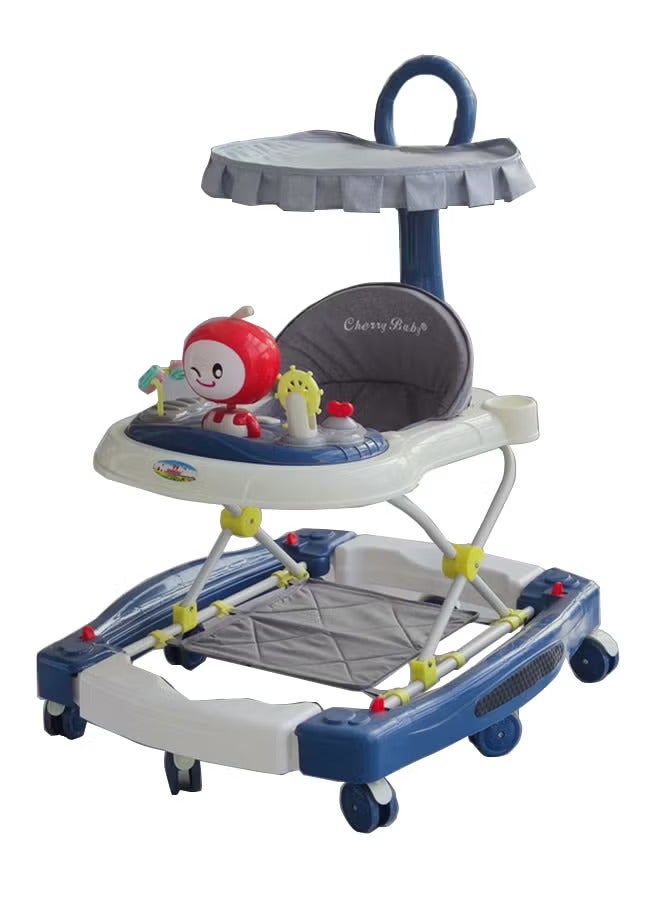 كيدوز مشاية أطفال متعددة الوظائف - أزرق غامق