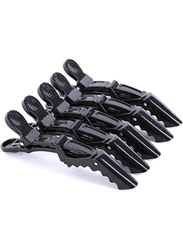 LA PERLA TECH  Crocodile hair section clips with non slip grip for home, parlour and salon use, set of 6 pieces - Image 2