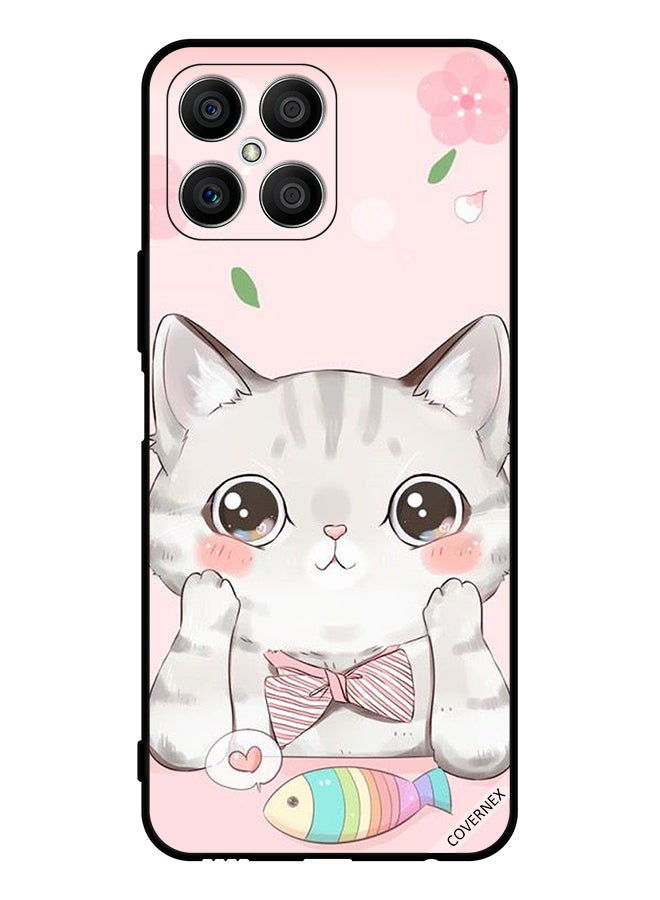 Covernex Protective Case Cover For Honor X8 Cat And Fish - Image 1