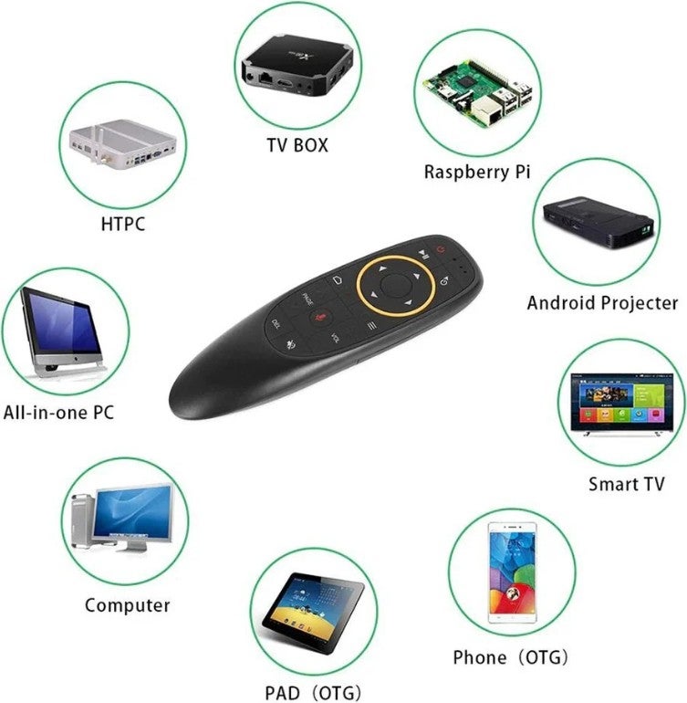 Weko جهاز G10 أندرويد-ويندوز-ماك-لينكس-تلفزيون متوافق مع الماوس الهوائي مع أوامر صوتية 2.4 جيجاهرتز تليفزيون ذكي جهاز تحكم ذكي - Image 5