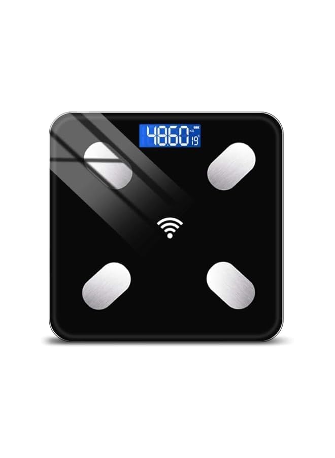 PROMASS Smart Body Fat Scale with Wi-Fi & Bluetooth, Digital Bathroom Scale LED Display, Smartphone App, Body Fat Weight Scale,Heart Rate, Body Fat, BMI, Muscle & Bone Mass, Weighting Scale (Black) - Image 3