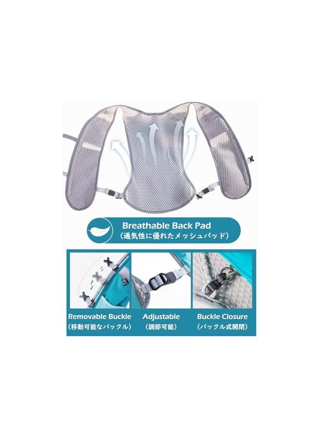 AONIJIE - Trail Vest 5L Backpack Hydration Running Bag Trail Running Vest For Men Women Marathon Hiking (Black – Only Vest) - Image 1