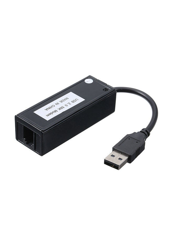 Generic - External USB 56K V.92 V.90 Dial Up Fax Modem for Win XP/VISTA7/8/10 - Image 1