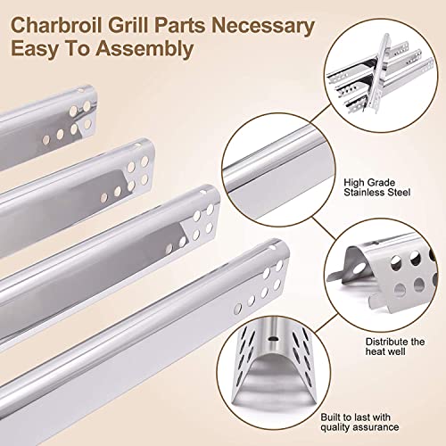 Criditpid Grill Replacement Parts for Charbroil Advantage 3 Burner 463343015, 463335115, 463435115, 463436815, 463370015, 2 Burner 463642116, 463642015 Models. Grill Burners, Heat Plates and Crossover Tubes - Image 5