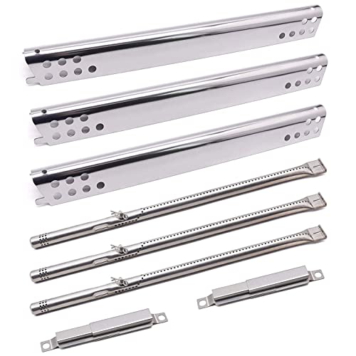 Criditpid Grill Replacement Parts for Charbroil Advantage 3 Burner 463343015, 463335115, 463435115, 463436815, 463370015, 2 Burner 463642116, 463642015 Models. Grill Burners, Heat Plates and Crossover Tubes - Image 1