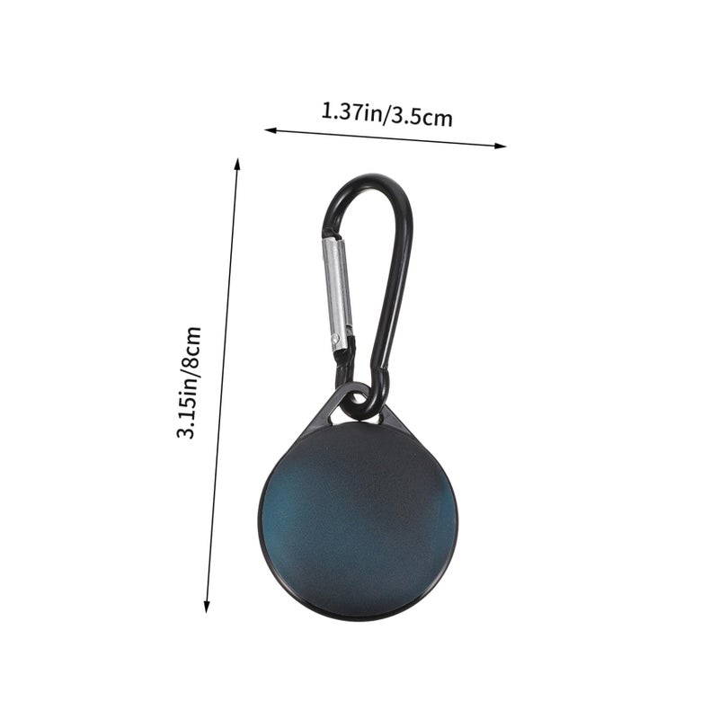 Scratch Resistant Keychain Tracker Cover with Hook for Travel Everyday Use Black - Image 3