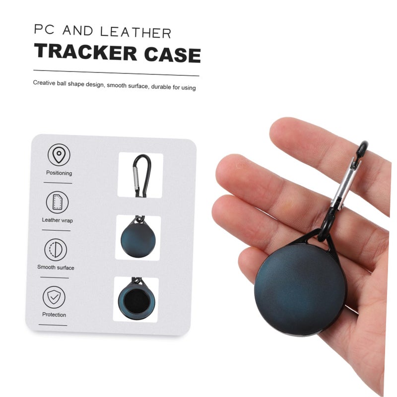 Scratch Resistant Keychain Tracker Cover with Hook for Travel Everyday Use Black - Image 5
