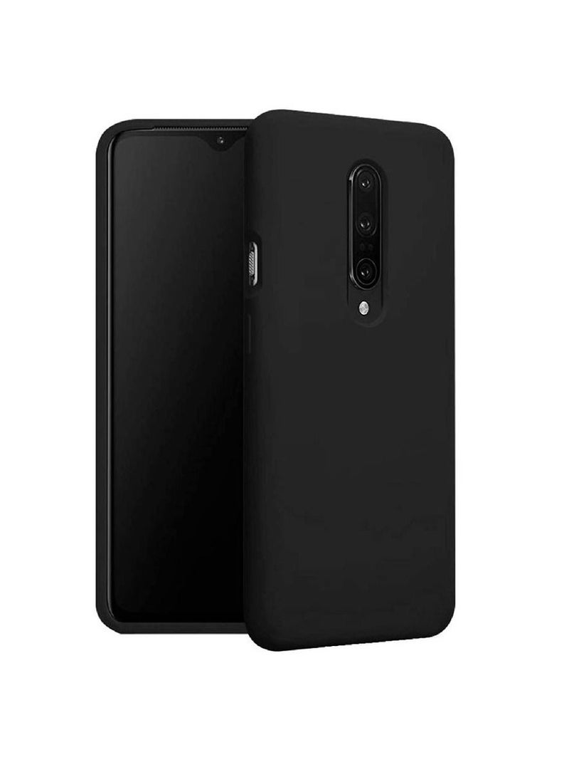 IAF Ultra-thin Silicone Full Body Protection Cover Case One Plus 7 pro Black - Image 1
