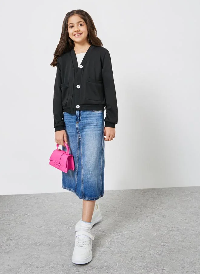 ستايلي جاكيت محبوك بأزرار