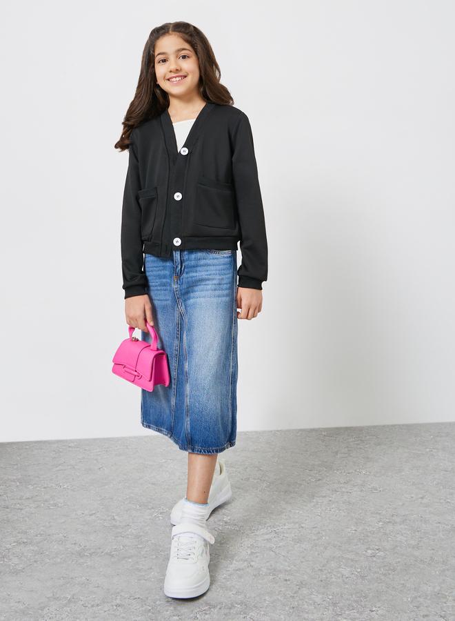 ستايلي جاكيت محبوك بأزرار - Image 2