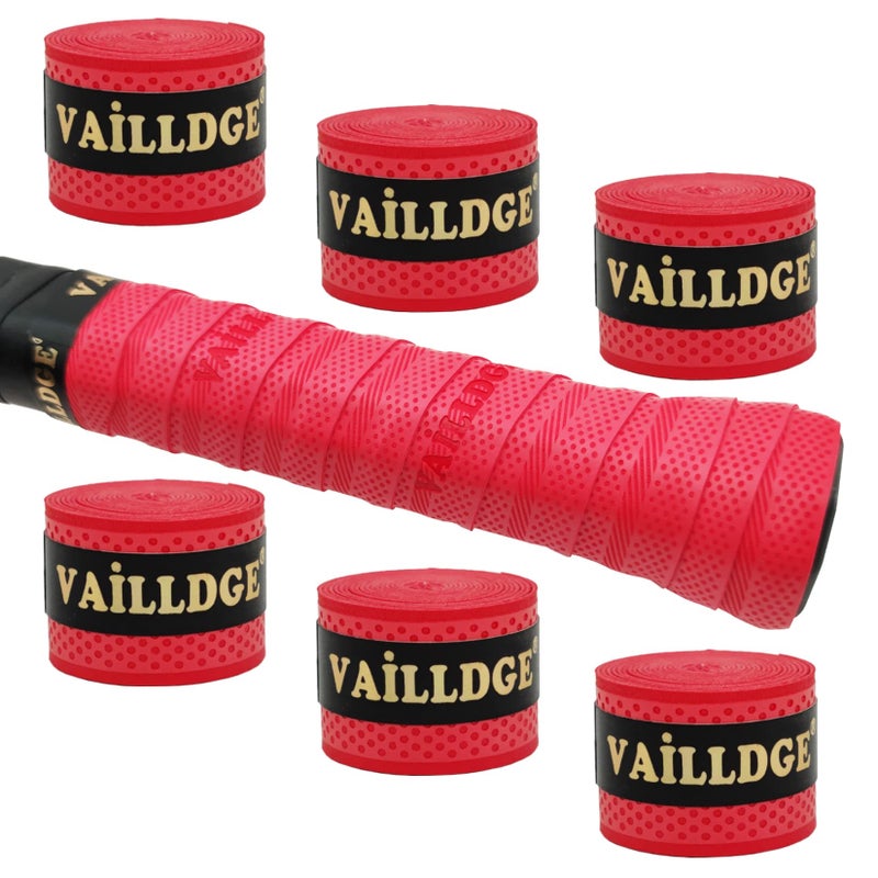 Tennis Racket Grip Tape - Pattern Dots Grip Tape Absorbs Sweat Tennis Grip Anti Slip Overgrip for Tennis Racquet Squash Racket Badminton Baseball Bat Pingpong Paddle - Image 1