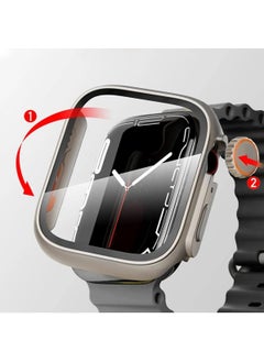 PSGT Ultra Upgrade Tempered Glass Cover For Apple 8 7 6 5 4 3 2 1 Appearance Change ULTRA49MM Frame Ap  - Image 5