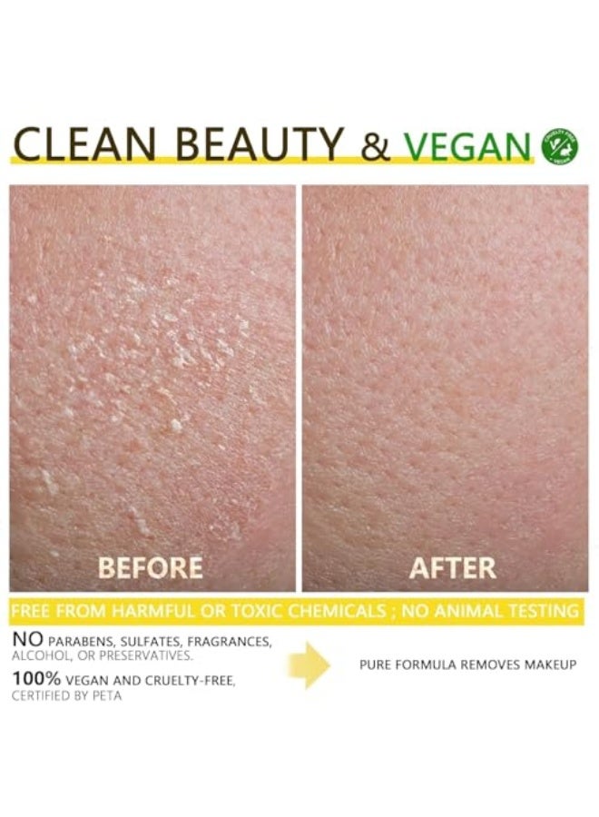 HUNMUI Cleansing Balm Makeup Remover - Vitamin E & Jojoba Oil Infused, Hydrating Facial Cleanser for All Skin Types, Gentle Yet Effective for Waterproof Makeup, 3oz (85g) with Magnetic Spatula - Image 5