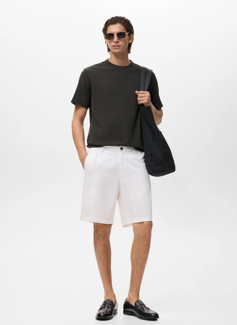 Mango Man Fine-Knit T-Shirt