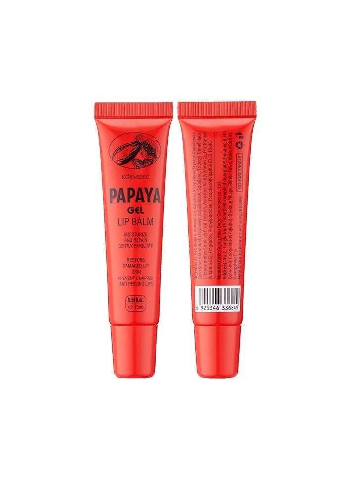 Kormesic 2pcs بابايا جل بلسم الشفاه-مهدئ - Image 1