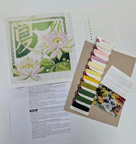 RIOLIS Summer 811, Floral Cross Stitch Kits 7,87" x7,87, Cross Stitch Kits for Beginners & Advanced, Crossstitching Kits Adult, Counted Stitching Kits, Flowers Embroidery Kit - Image 3
