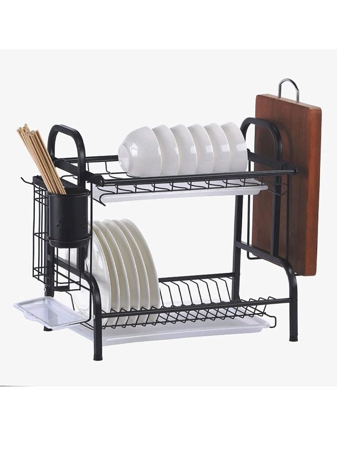 Generic 2-layer metal dish rack saves space and organizes the kitchen  - Image 4