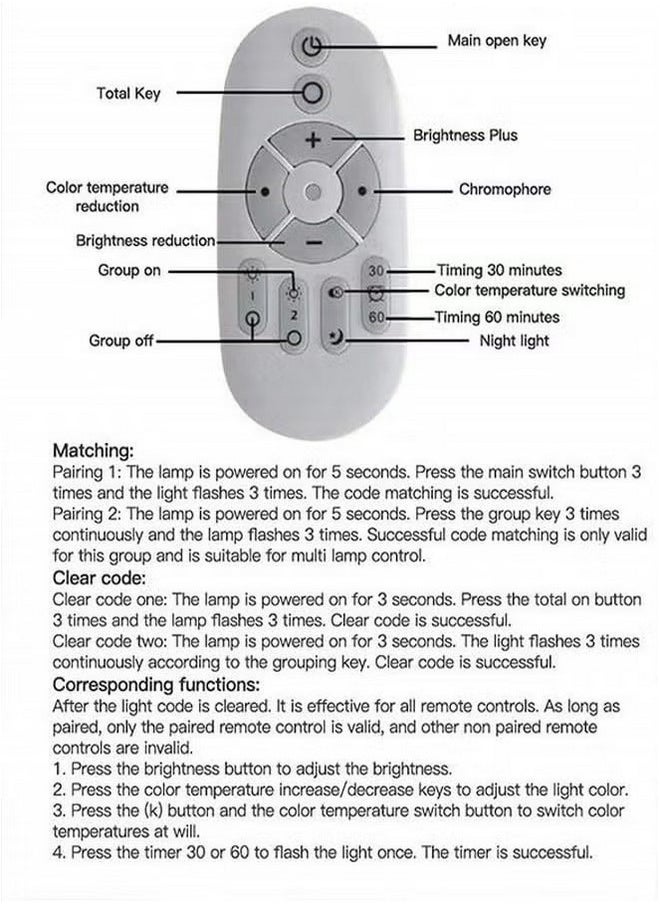 Tiokkss Floor Lamp with Remote Control, Modern Floor Lamp with Bulb,Tall Lamp for Living Room with Hanging Drum Shade and Weighted Base 12 Watt 96V~240V 8-15m Metal  - Image 5