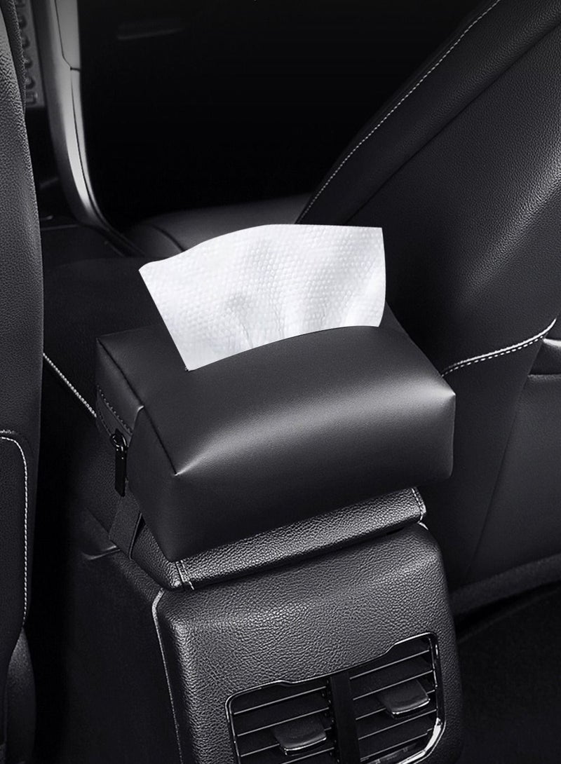 HomarKet Car Tissue Holder Leather –Tissue Box Holder for Car | Leather Tissue Box Cover | Hanging Tissue Box Holder  - Image 2