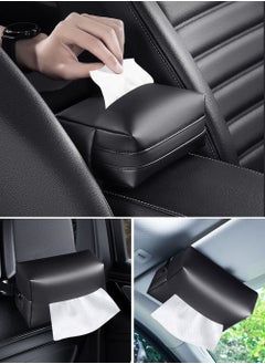 HomarKet Car Tissue Holder Leather –Tissue Box Holder for Car | Leather Tissue Box Cover | Hanging Tissue Box Holder  - Image 1
