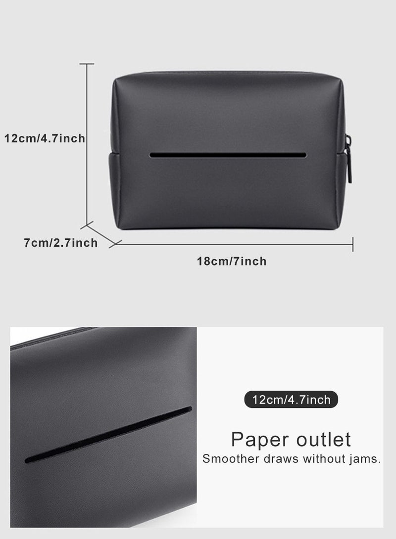 HomarKet Car Tissue Holder Leather –Tissue Box Holder for Car | Leather Tissue Box Cover | Hanging Tissue Box Holder  - Image 5