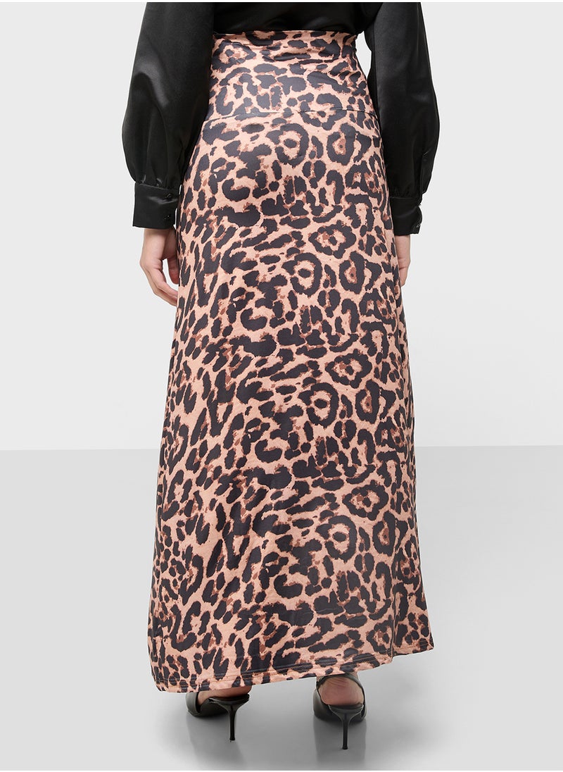 ELLA - Leopard Print Skirt - Image 1