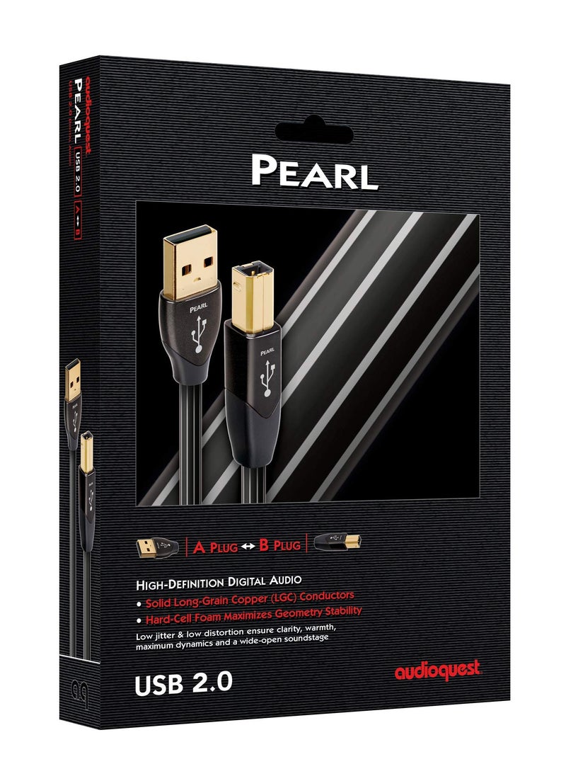 AudioQuest 0.75 m Pearl USB A > B High-Definition Audio Cable - Image 3