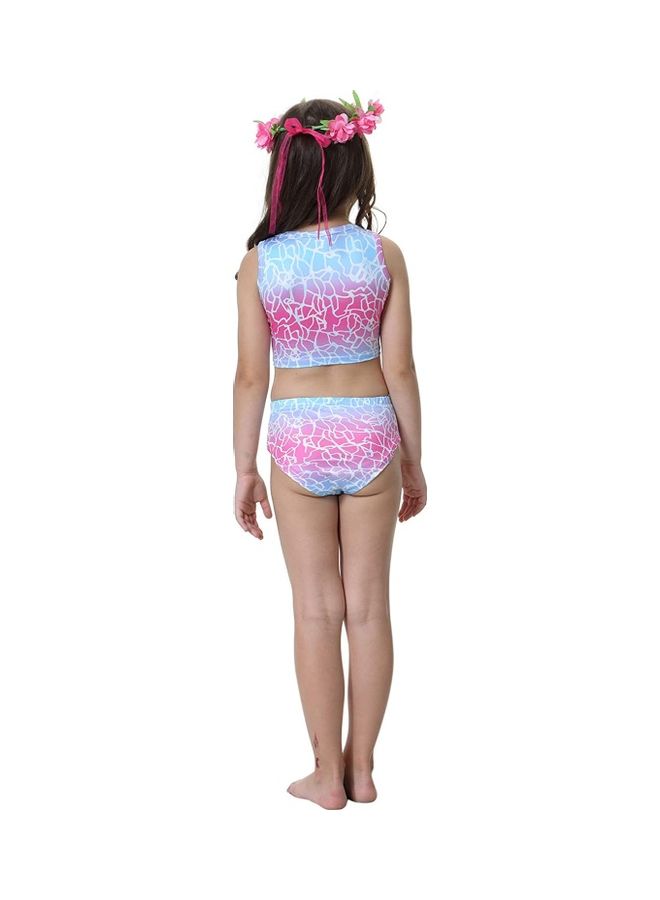 NIBEMINENT 3-Piece Mermaid Swimming Costume Set 120cm - Image 4