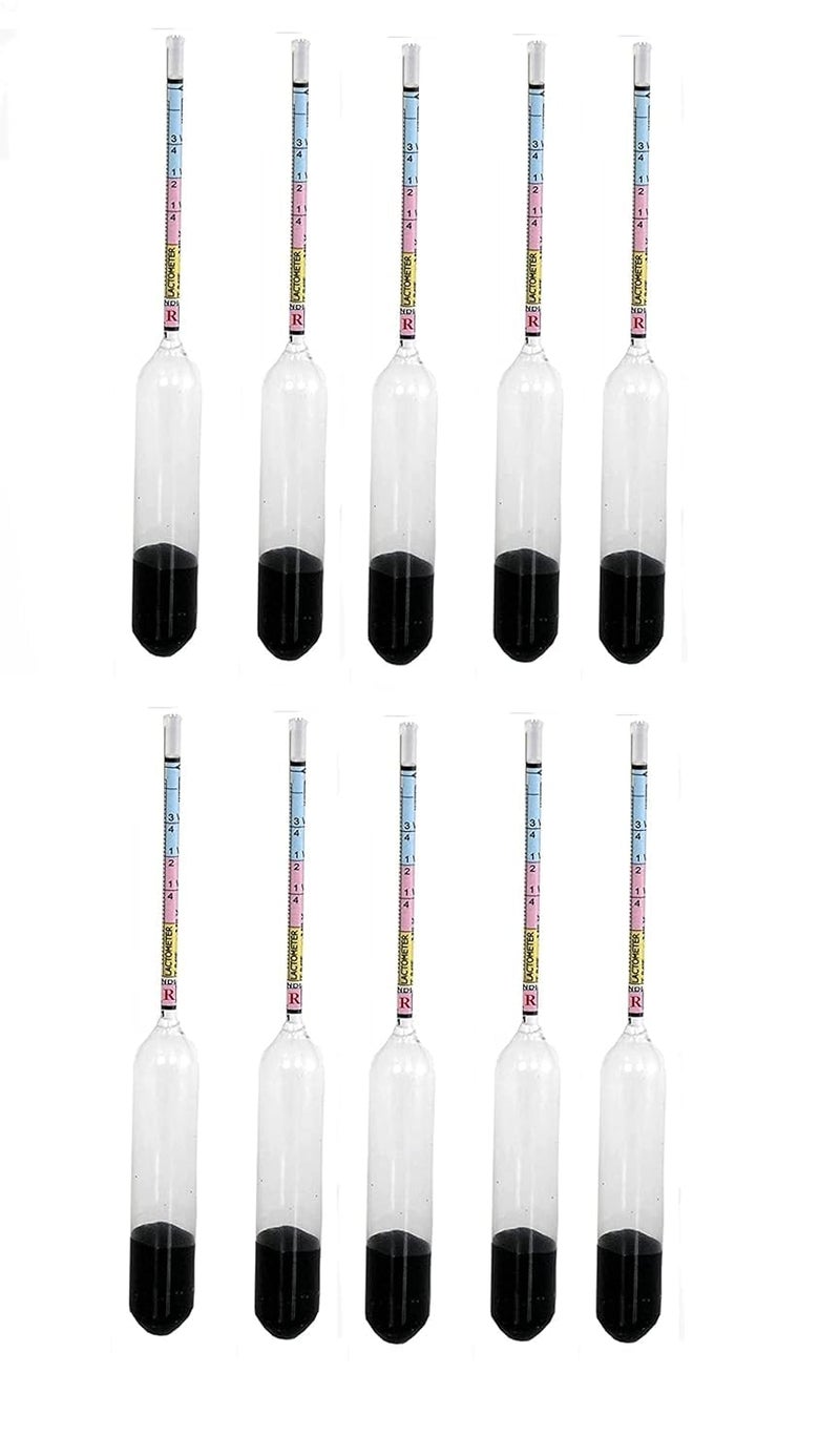 Shree Balaji Traders Lactometer Milk Quality Checker with Instruction chart for checking Milk Purity within a Minute pack of 10 pcs - Image 1