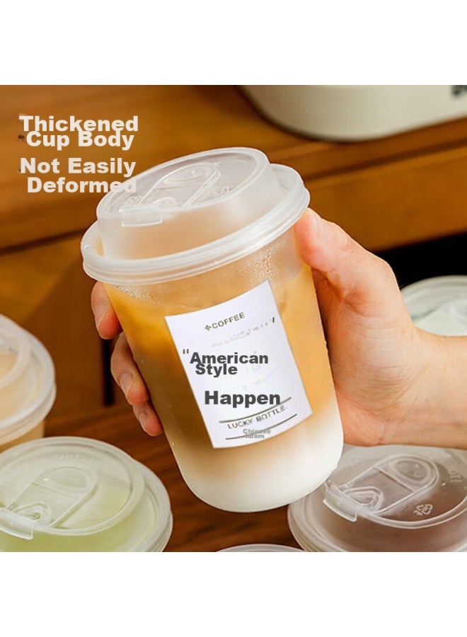 MAX COOK Maxcook Coffee Cups, Disposable Cups, Milk Tea Cups, Beverage Cups, 400Ml, 10 Pieces With Lids, Mcb8167 - Image 3