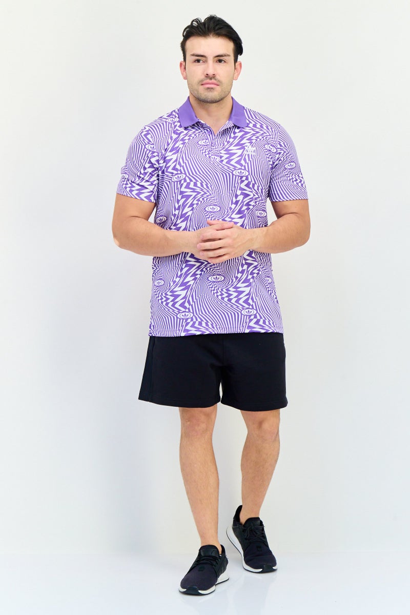 adidas Originals Men Sportswear Fit Short Sleeves Training Polo Shirt, Multicolor  - Image 4