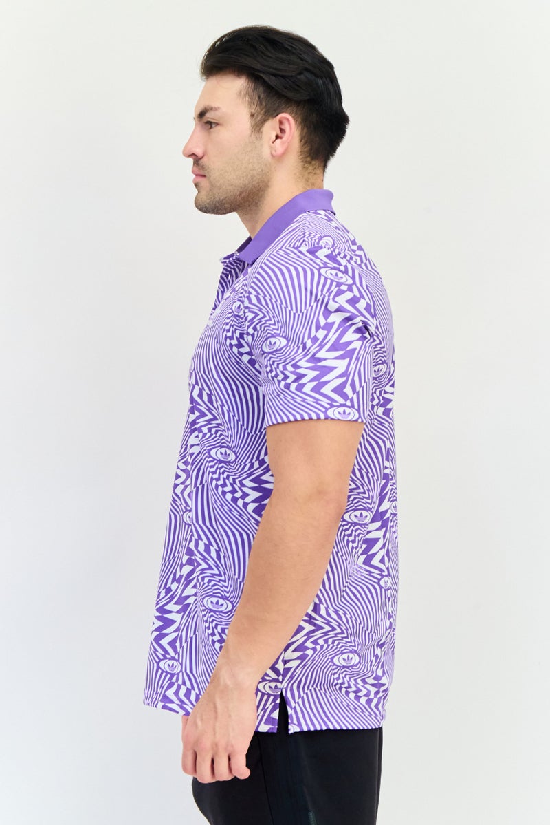 adidas Originals Men Sportswear Fit Short Sleeves Training Polo Shirt, Multicolor  - Image 2