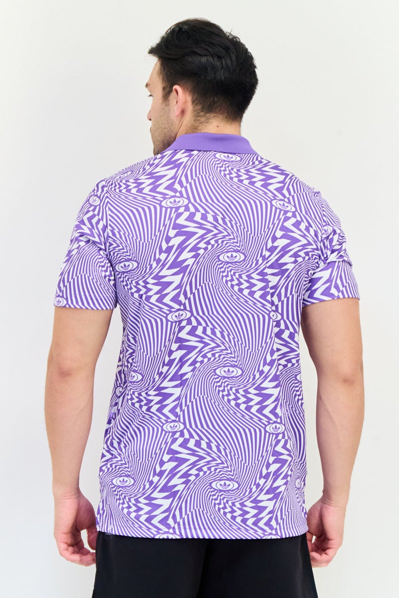 adidas Originals Men Sportswear Fit Short Sleeves Training Polo Shirt, Multicolor  - Image 3