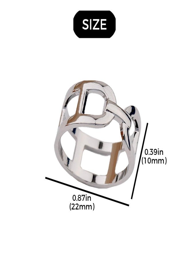 LINYUEARUI 6pcs Accessories Simple Practical Decoration Modern Style Metal Three Ring Scarf Buckle Silk Pin Shawl Clip Shawl Buckle T-shirt Scarf Accessories - Image 5