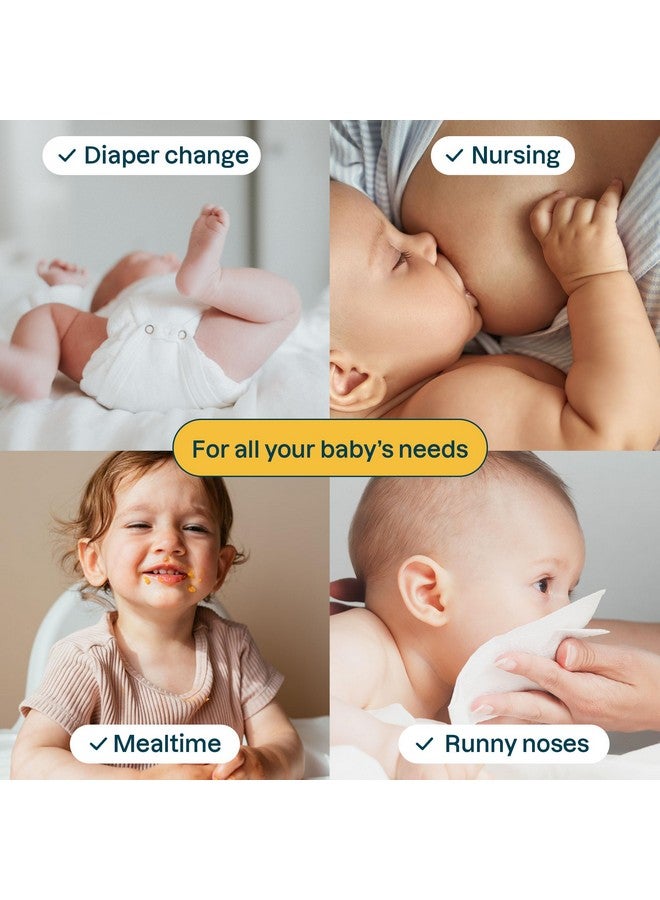 أتيتود مناديل أطفال من ATTITUDE، غنية بالشوفان، مناديل حفاضات للأطفال حديثي الولادة والرضع، للبشرة الحساسة والجافة، تم اختبارها من قبل أطباء الجلدية، نباتية، بدون رائحة، 72 منديلًا - Image 2