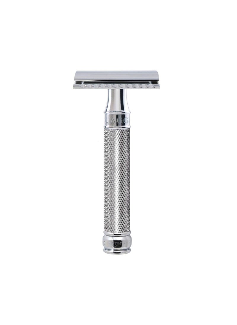 Edwin Jagger Edwin Jagger DE89KN Safety Razor with Knurled Effect Handle 