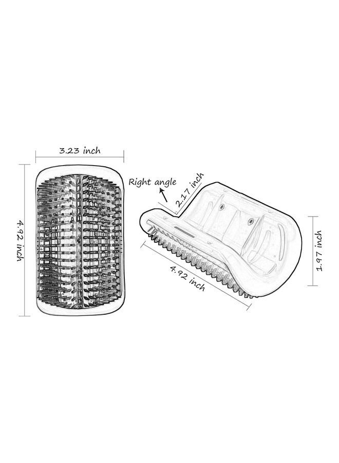 NIBEMINENT 4-Piece Cat Wall Corner Brush Set Multicolour 4.2 x 3.23inch - Image 5