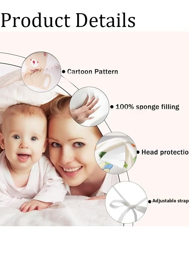 Berma Baby خوذة رأس الطفل الزاحف للأطفال الصغار مضادة للتصادم خوذة رأس أمان قابلة للتعديل مناسبة للمشي واللعب، مناسبة للأولاد والبنات (دب) - Image 2