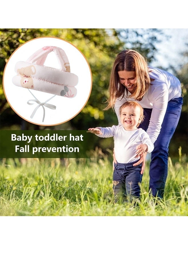 Berma Baby خوذة رأس الطفل الزاحف للأطفال الصغار مضادة للتصادم خوذة رأس أمان قابلة للتعديل مناسبة للمشي واللعب، مناسبة للأولاد والبنات (دب) - Image 3