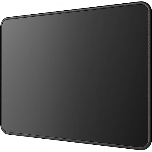 MROCO Large Gaming Mouse Pad [50% Larger] with Non-Slip Rubber Base, Premium-Textured & Waterproof Mousepad with Stitched Edges, Mouse Pads for Computers, Gamer, Office & Home, 14 x 11in, Black - Image 1