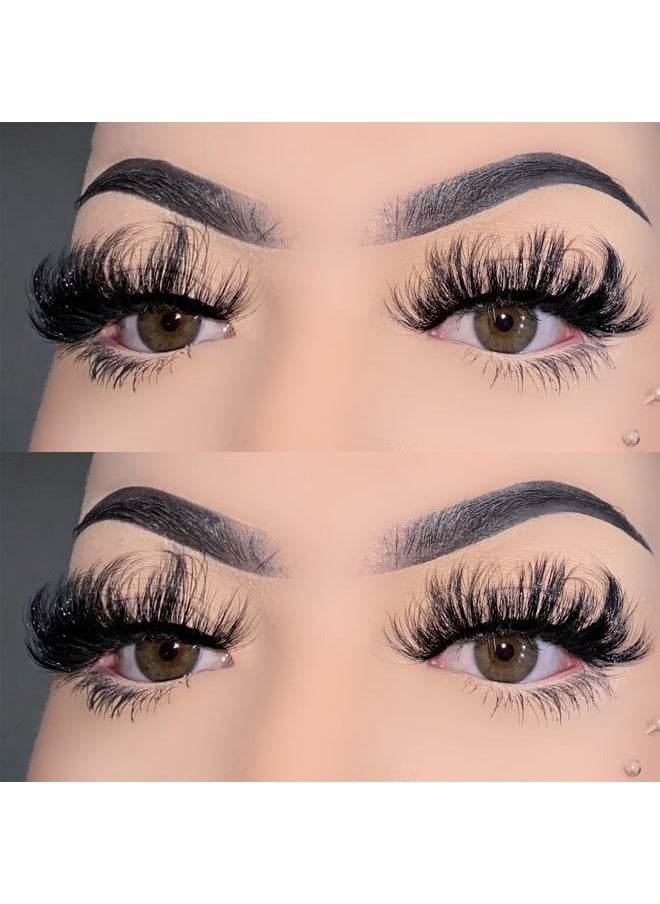 Miss Kiss 6 Pairs Lashes, Cat Eye Natural Look Volume Spike Lash, Soft Fluffy Faux Mink Eyelashes, Wispy Manga Russian C Curl Eye Lash, 3D False Lashes Strip 16 MM  - Image 3