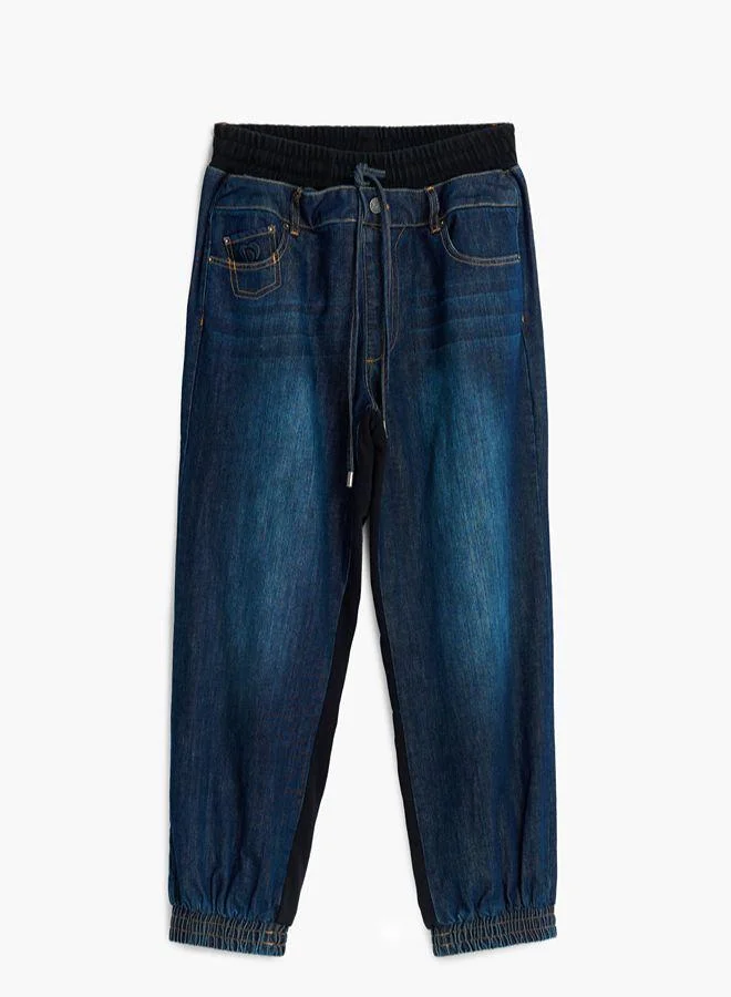 Desigual Blue Jogger denim pants for Women | Best Price UAE