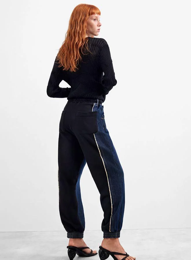 Desigual Blue Jogger denim pants for Women | Best Price UAE