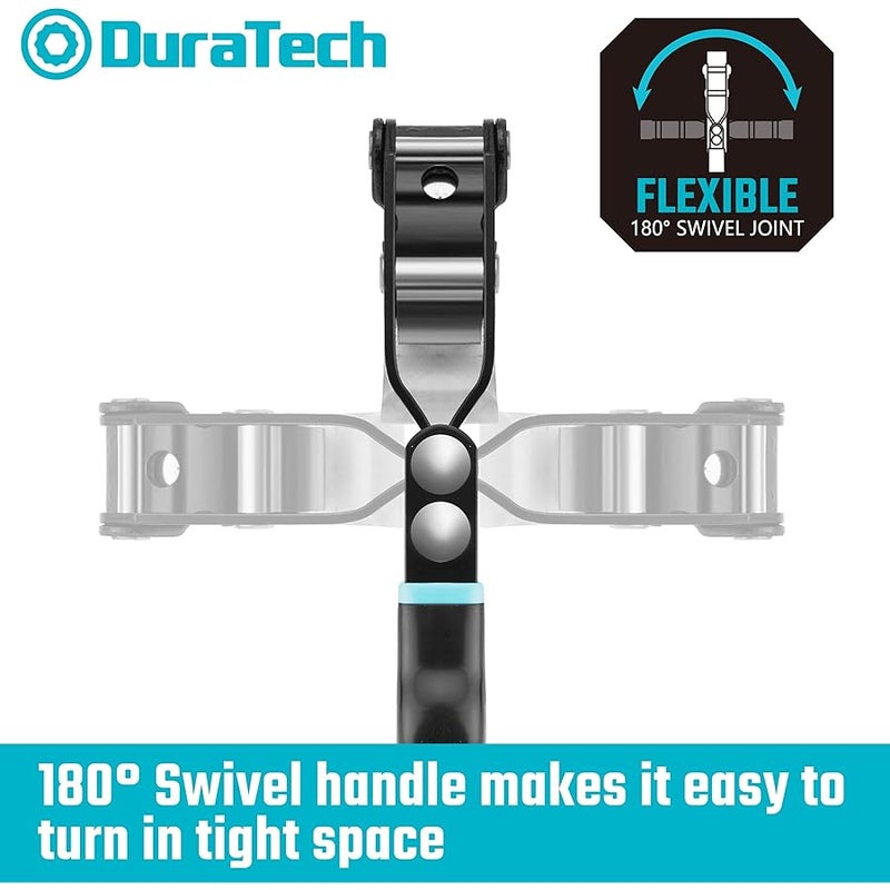 DURATECH Extra Small Swivel Oil Filter Wrench, Oil Filter Removal Tool, Fits Filters 2-3/8 to 2-11/16, Perfect for Car Repair Tools - Image 4