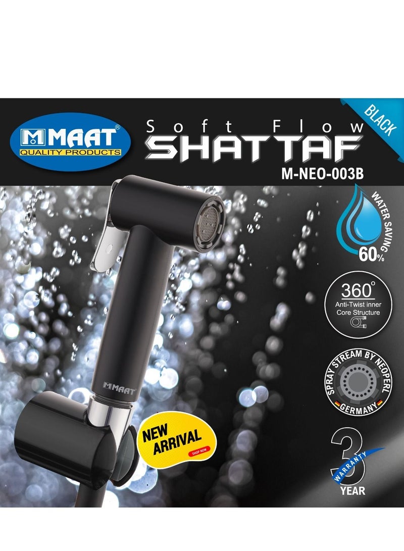 MAAT Soft Flow Shattaf Set with Hose and Holder - Black - Image 1