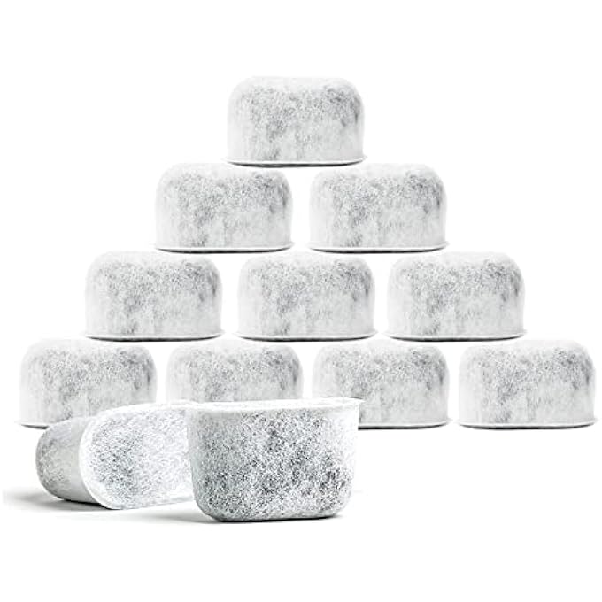 BRENSTEN 12Pack Replacement Charcoal Water Filters Compatible With Breville Bwf100  Premium Activated Charcoal Filters For All Breville Coffee Makers And Breville Espresso Machines - Image 1